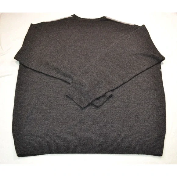 Vintage 90s Dockers Sweater Mens XXL Brown Cream Y2k Skater‎ Grunge Acrylic - Picture 7 of 7